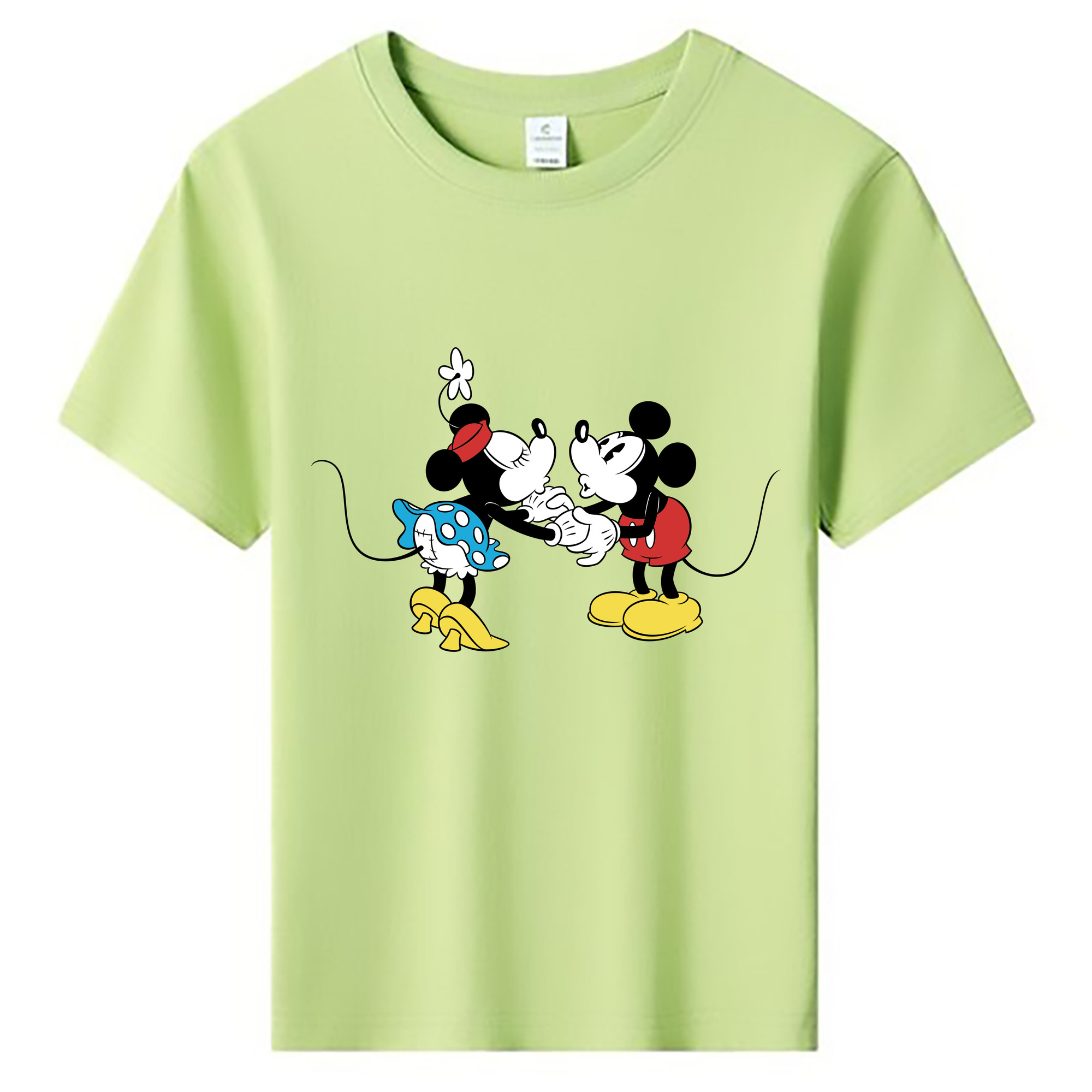 ミッキーマウス Mickey Mouse 綿100％キッズTシャツ（フロントプリント）